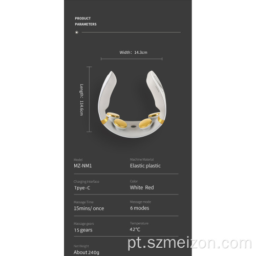 Fisioterapia Inteligente Massageador Pescoço